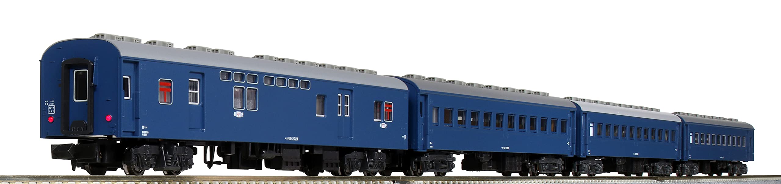 Kato N Gauge Old Passenger Car Set Of 4 Blue Japan 10-034-1 Railway Model- Japan Figure Store - #1 Bring To You The Best Japanese Goods