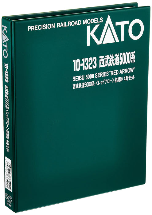 Kato N Gauge Red Arrow 4-Car Model Train - Seibu Railway 5000 Series 10-1323- Japan Figure Store - #1 Bring To You The Best Japanese Goods