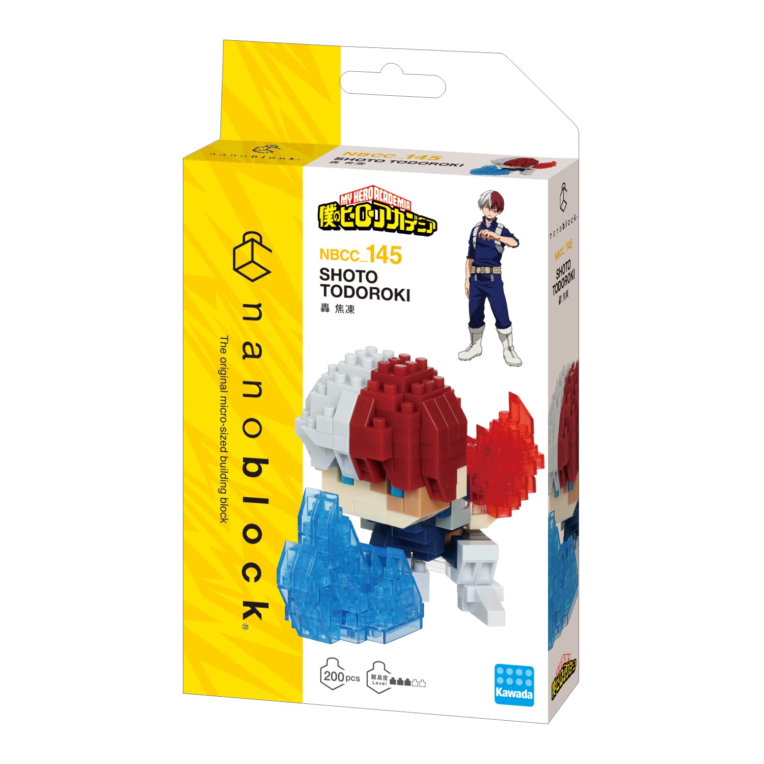 Kawada Nanoblock My Hero Academia Todoroki Shoto NBCC_145 Collectible Model- Japan Figure Store - #1 Bring To You The Best Japanese Goods