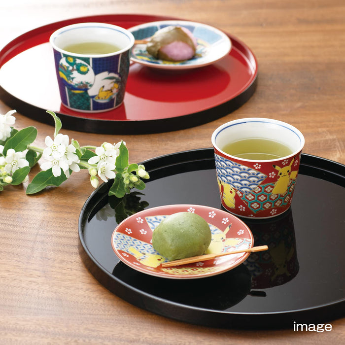 Pokemon Center Kutani Ware Soba Bowl Pikachu Brocade Plant Housing Layout Komon Pattern- Japan Figure Store - #1 Bring To You The Best Japanese Goods