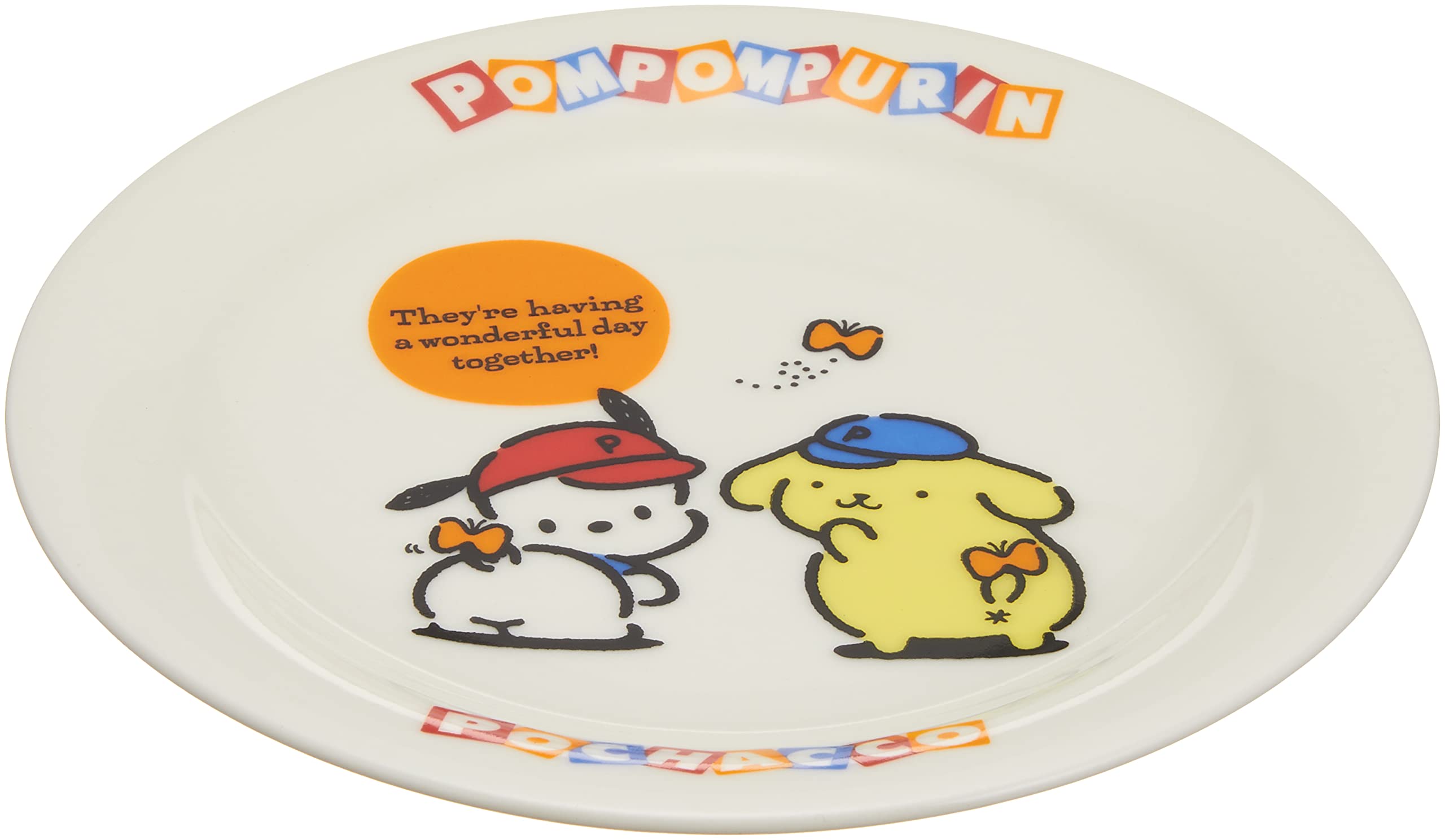 Kaneshotouki Sanrio Pompompurin & Pochacco Cake Plate 16cm 304173- Japan Figure Store - #1 Bring To You The Best Japanese Goods