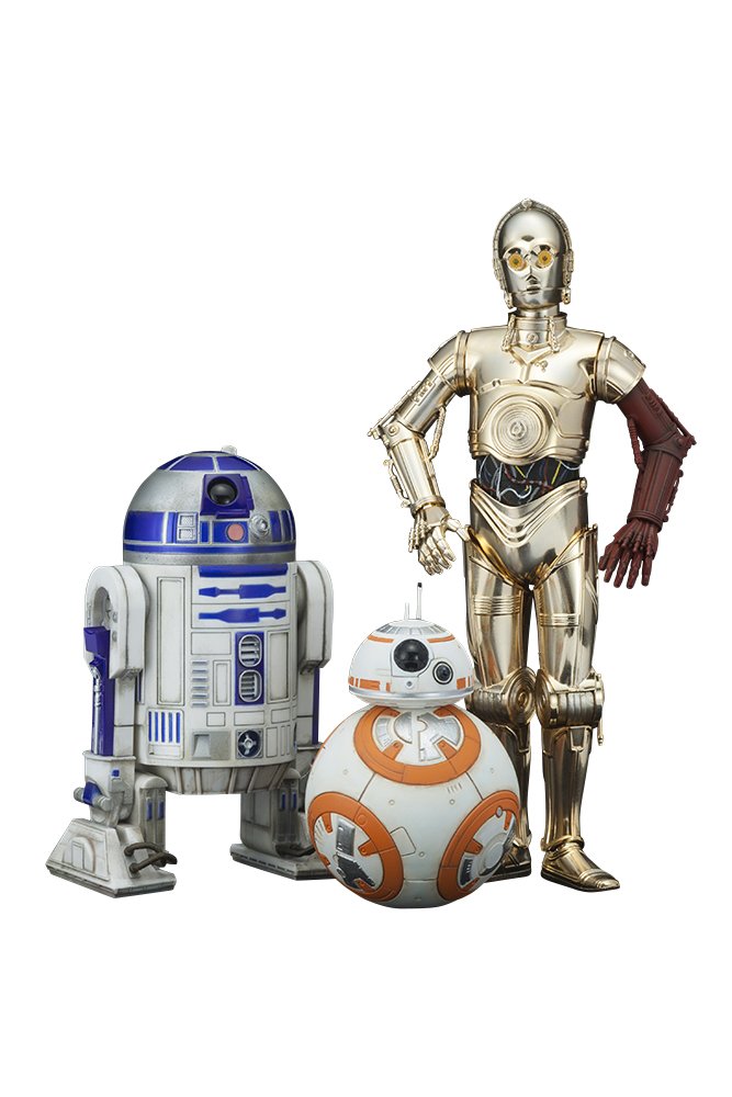 Kotobukiya Artfx+ Star Wars R2-D2 & C-3PO w/BB-8 1/10 PVC Fig Assembly- Japan Figure Store - #1 Bring To You The Best Japanese Goods