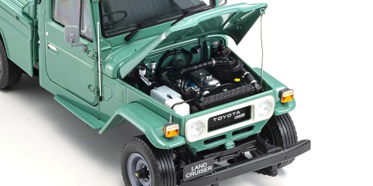 Kyosho 1/18 Toyota Land Cruiser 40 Pickup (Fashion Green)- Japan Figure Store - #1 Bring To You The Best Japanese Goods