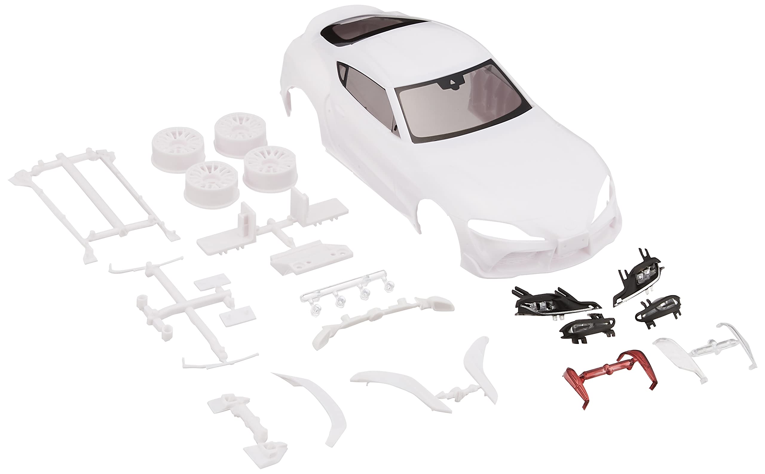 KYOSHO - Mzn207 Toyota Gr Supra Trd White Body Set With Wheel- Japan Figure Store - #1 Bring To You The Best Japanese Goods