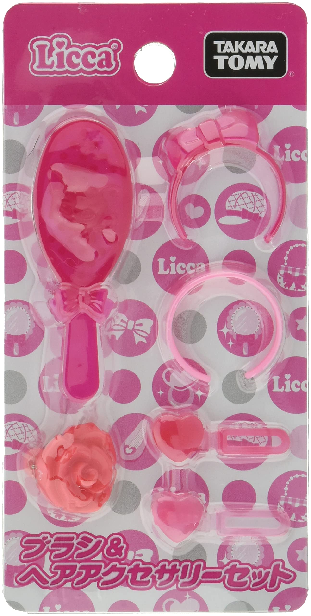 TAKARA TOMY Licca Doll Hairbrush & Hair Accessory Set Doll Not Included 865841- Japan Figure Store - #1 Bring To You The Best Japanese Goods