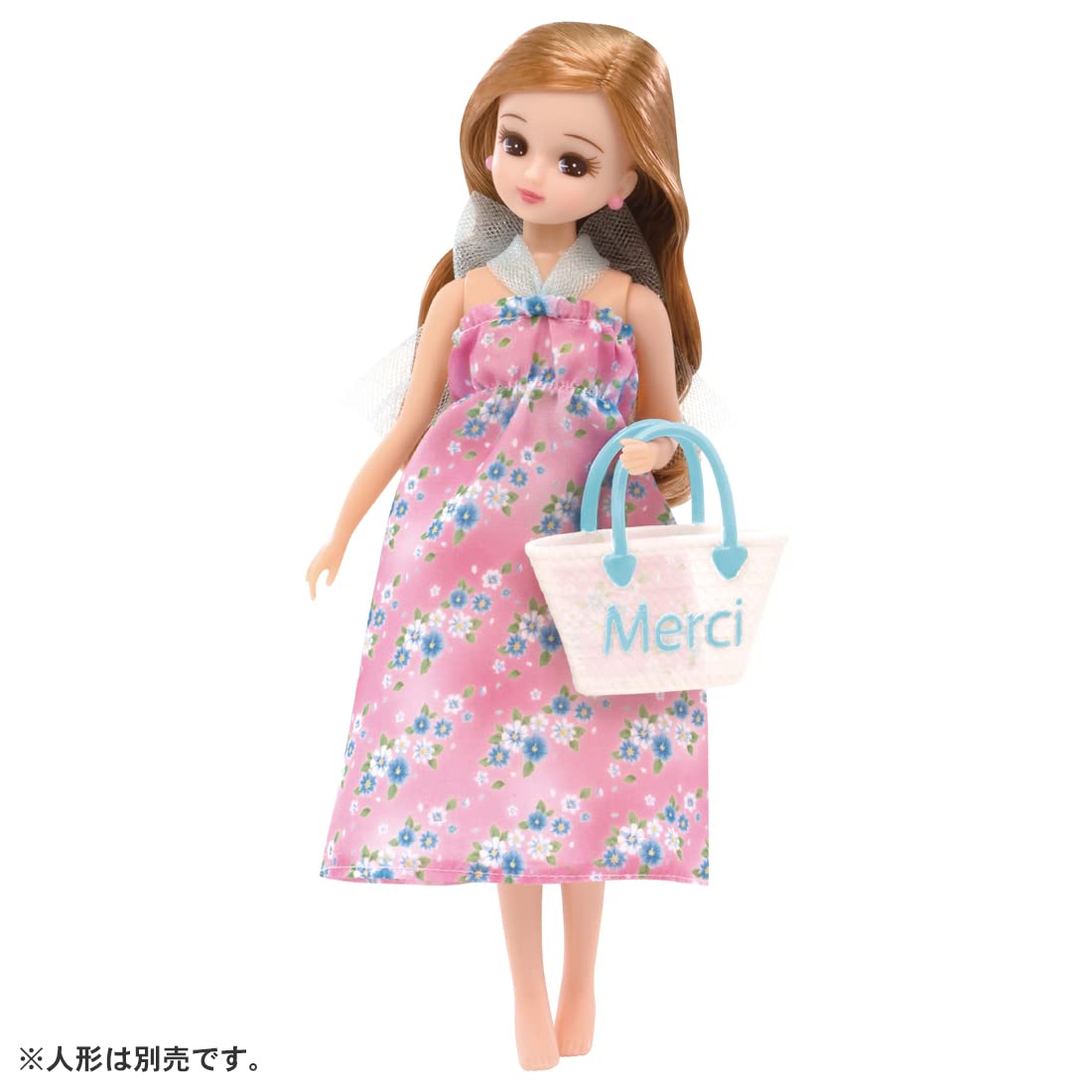 TAKARA TOMY Licca Doll Lw-13 #Licca #Gingham Check & Flower Swimsuit Set- Japan Figure Store - #1 Bring To You The Best Japanese Goods