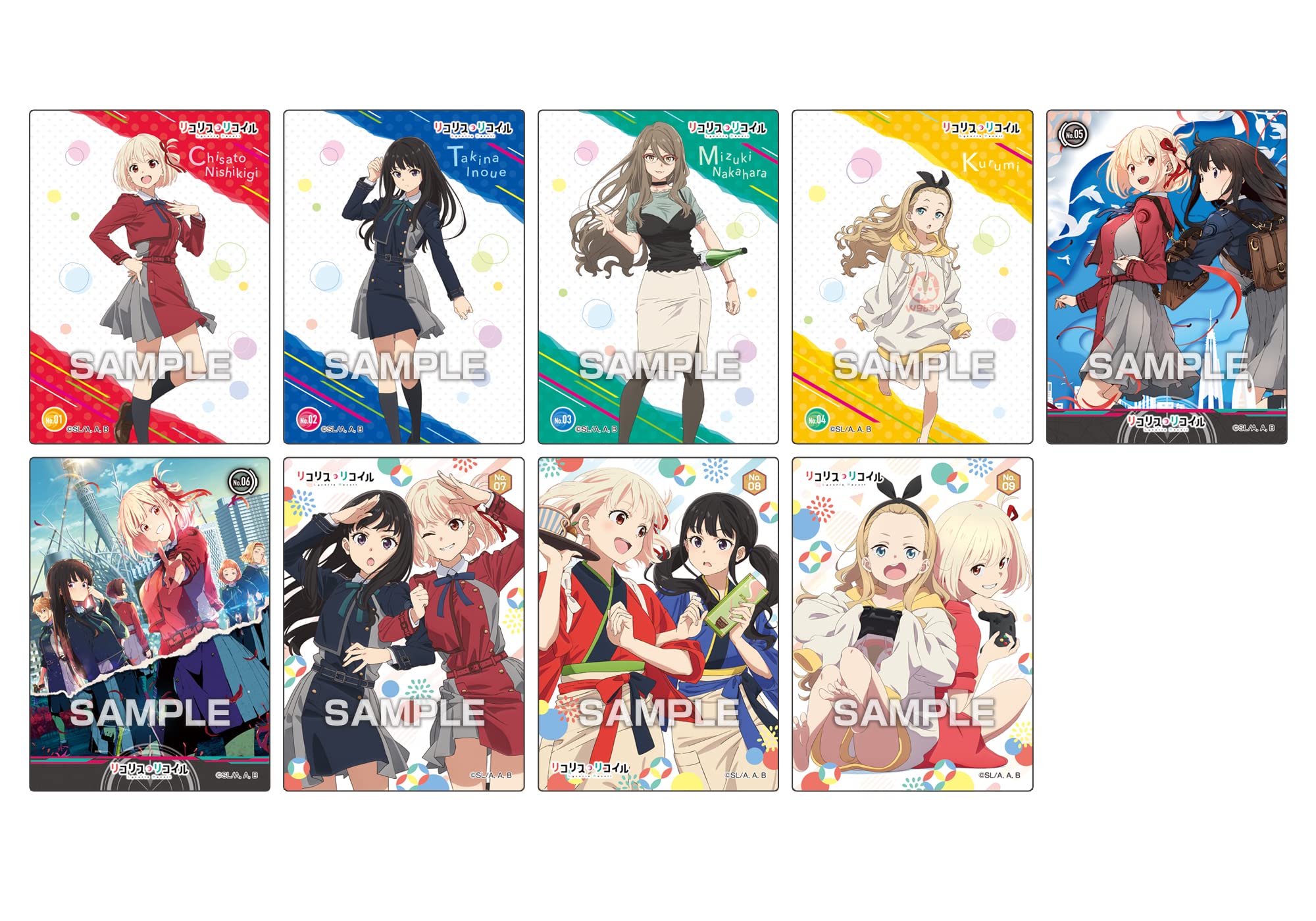 ENSKY Lycoris Recoil Character Card Collection 16Pcs Box- Japan Figure Store - #1 Bring To You The Best Japanese Goods