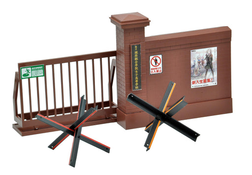 TOMYTEC Ld034 Military Series 1/12 Little Armory Designated Defense School Gate Brick Type Plastic Model- Japan Figure Store - #1 Bring To You The Best Japanese Goods