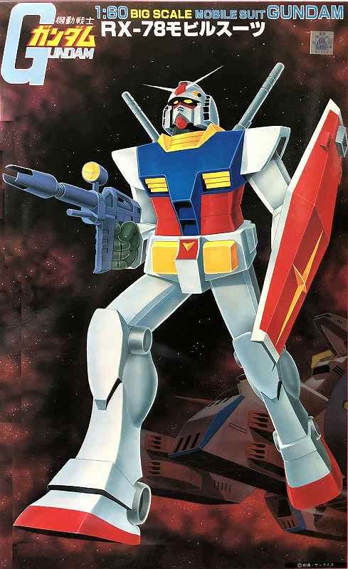 BANDAI Big Scale Gundam Mobile Suit Rx-78 Gundam 1/60 Scale Kit- Japan Figure Store - #1 Bring To You The Best Japanese Goods