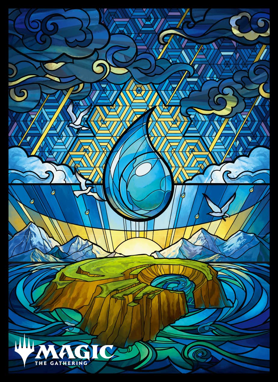Card Sleeves Dominaria United Island Stained Glass Mtgs 238 Magic The Gathering- Japan Figure Store - #1 Bring To You The Best Japanese Goods