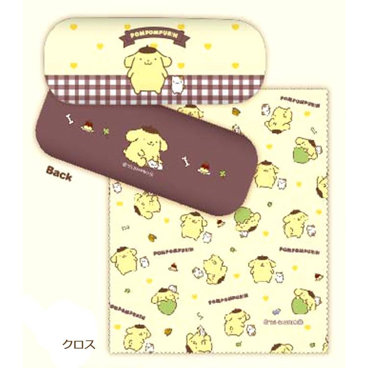 Marimocraft Sanrio Friends Series Glasses Case Pompompurin Japan W16Xh6Xd4Cm Srtz-089- Japan Figure Store - #1 Bring To You The Best Japanese Goods