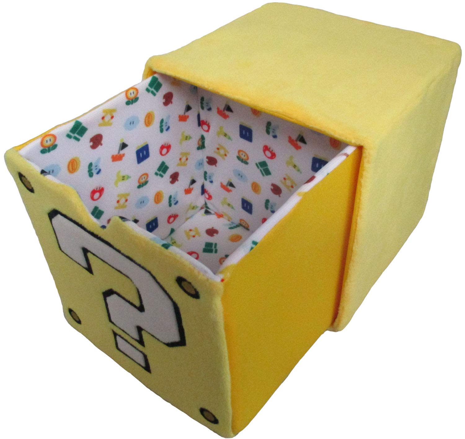 SAN-EI Super Mario Plush Doll Chest Question Mark Block- Japan Figure Store - #1 Bring To You The Best Japanese Goods
