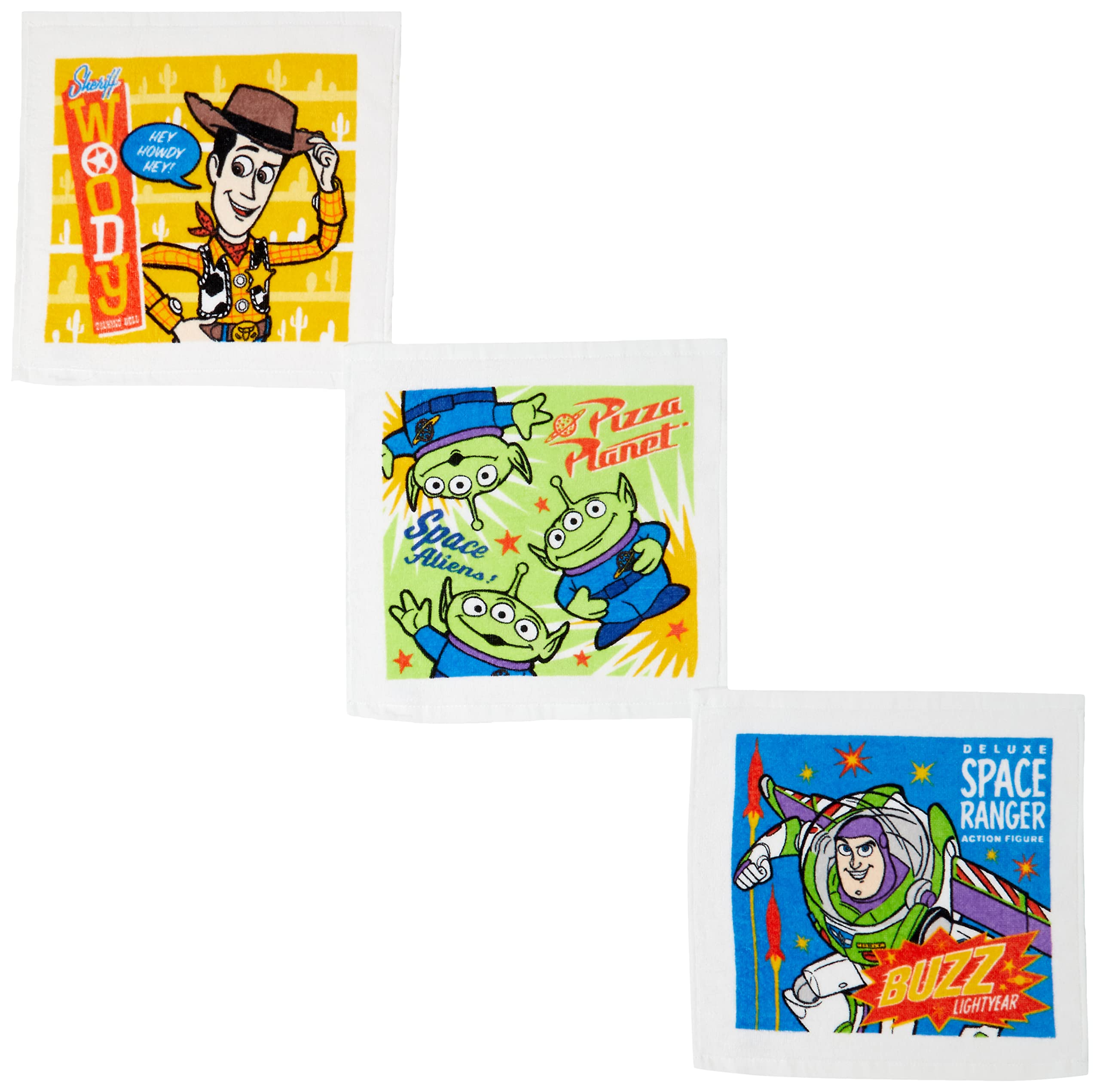 MARUSHIN Disney Toy Story Hand Towel Set 3Pcs 'Wonderful'- Japan Figure Store - #1 Bring To You The Best Japanese Goods