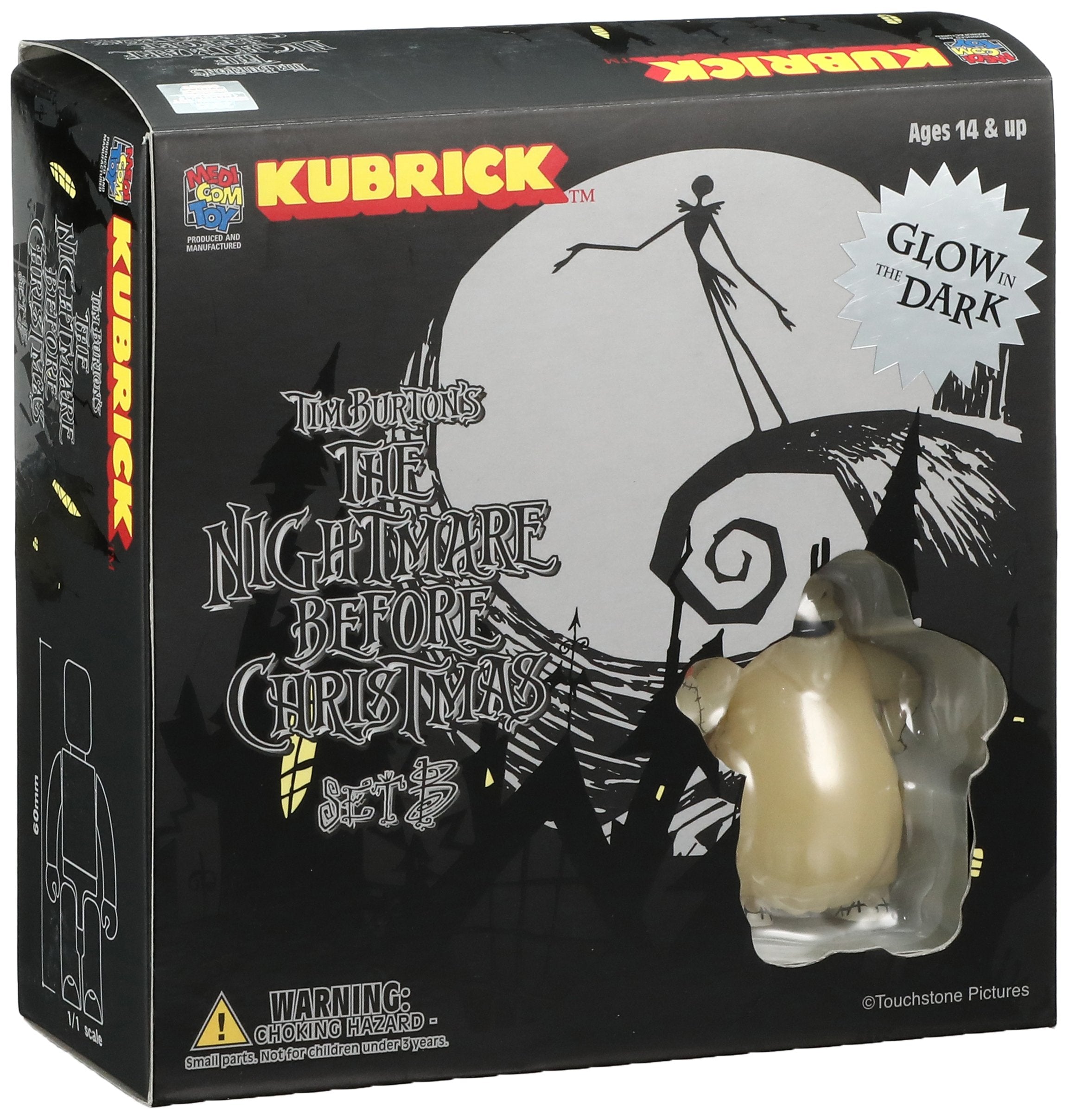 MEDICOM Kubrick-119 Kubrick Nightmare Before Christmas Glow In The Dark Set B- Japan Figure Store - #1 Bring To You The Best Japanese Goods