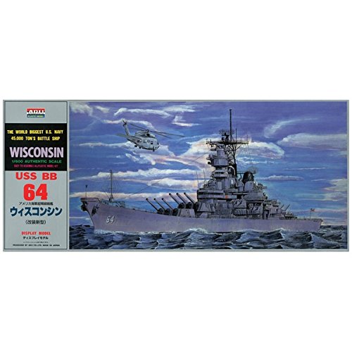 ARII -14 618141 Uss Battleship Wisconsin Bb-64 1/600 Scale Kit Microace- Japan Figure Store - #1 Bring To You The Best Japanese Goods