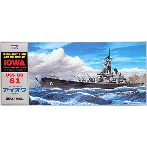 ARII -12 618127 Uss Battleship Iowa Bb-61 1/600 Scale Kit Microace- Japan Figure Store - #1 Bring To You The Best Japanese Goods