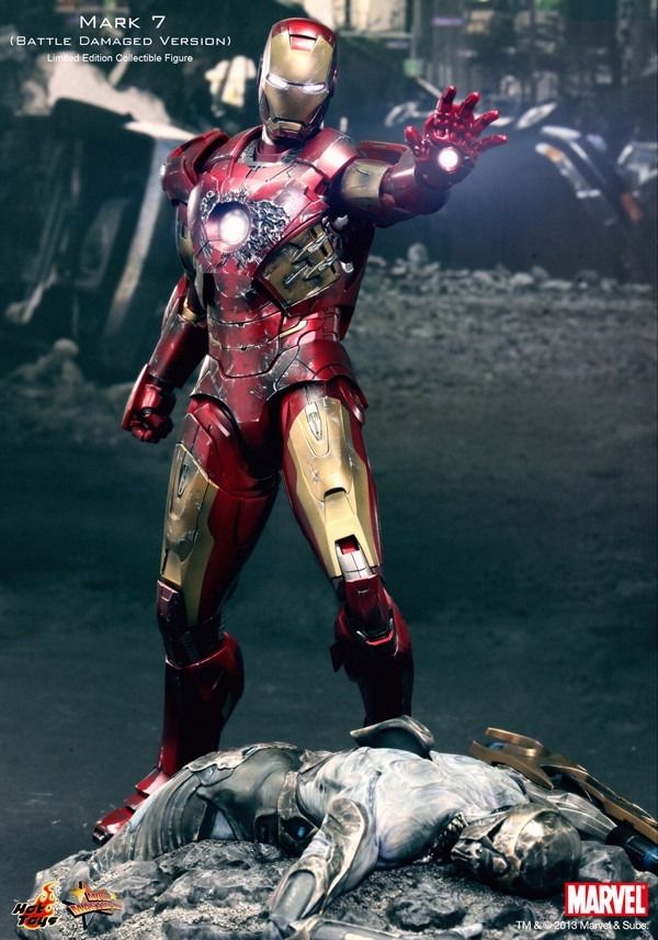 Movie Masterpiece Avengers Iron Man Mark Vii Battle Damaged 1/6 Figure Hot Toys- Japan Figure Store - #1 Bring To You The Best Japanese Goods