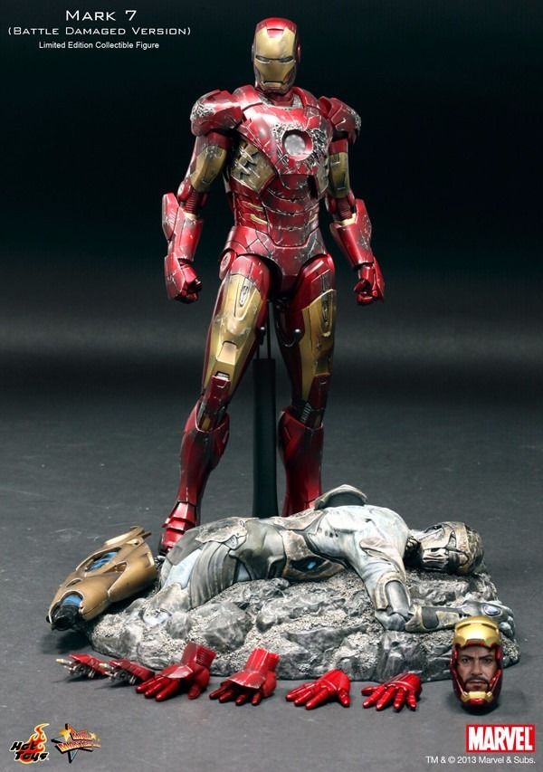 Movie Masterpiece Avengers Iron Man Mark Vii Battle Damaged 1/6 Figure Hot Toys- Japan Figure Store - #1 Bring To You The Best Japanese Goods
