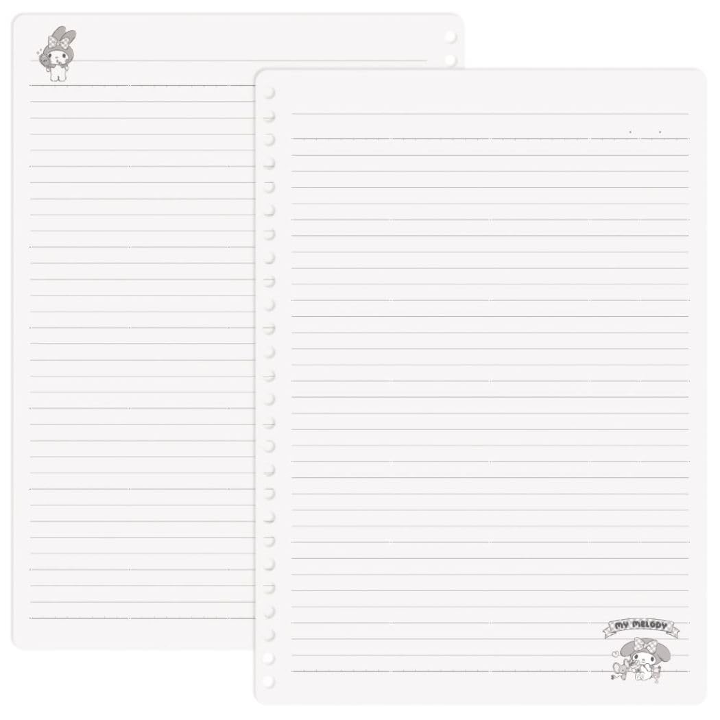 M-Plan My Melody B5 Loose Leaf 26 Holes Notebook | Sanrio Character Goods | Japan Mail Order- Japan Figure Store - #1 Bring To You The Best Japanese Goods