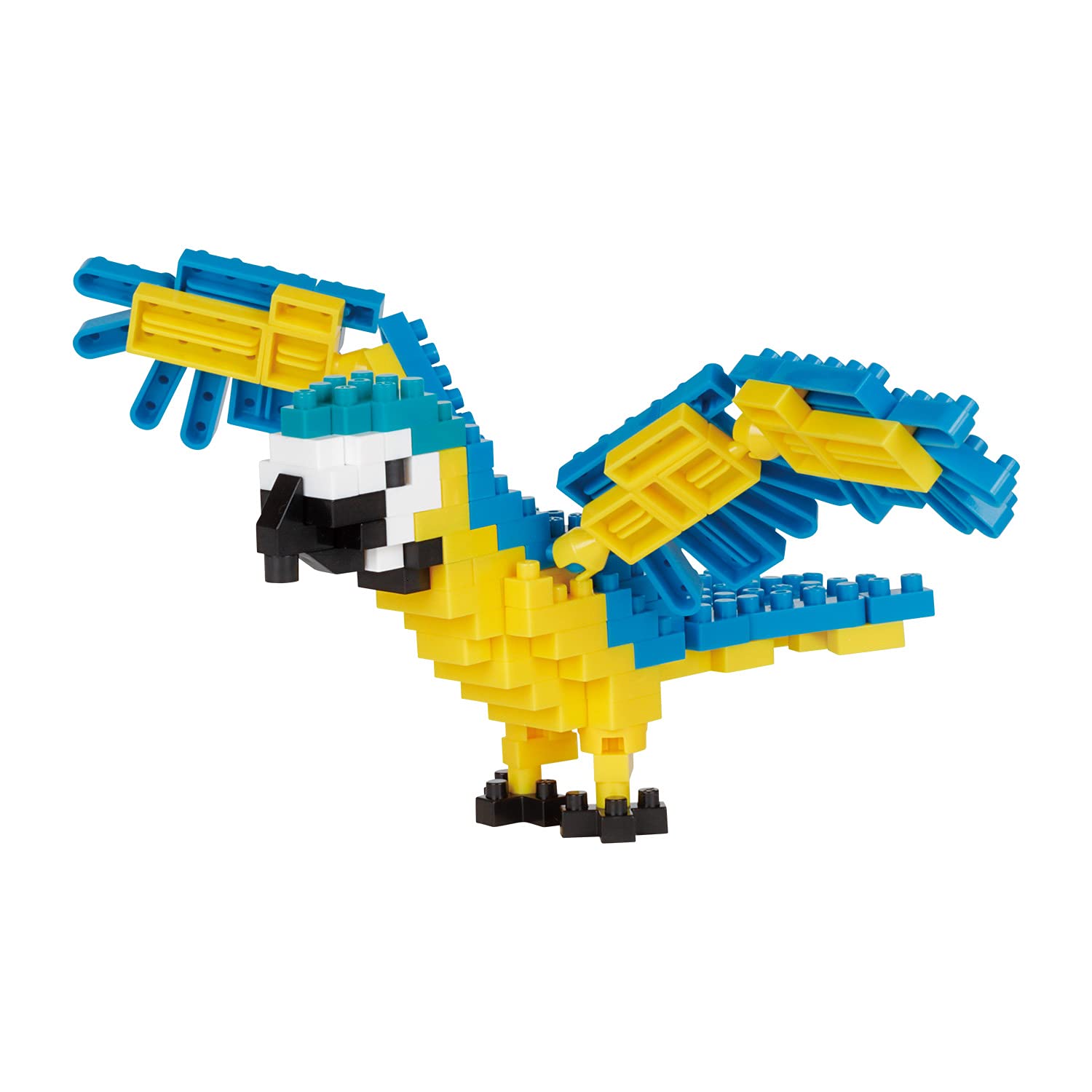 KAWADA Nbc-343 Nanoblock Blue-And-Yellow Macaw- Japan Figure Store - #1 Bring To You The Best Japanese Goods