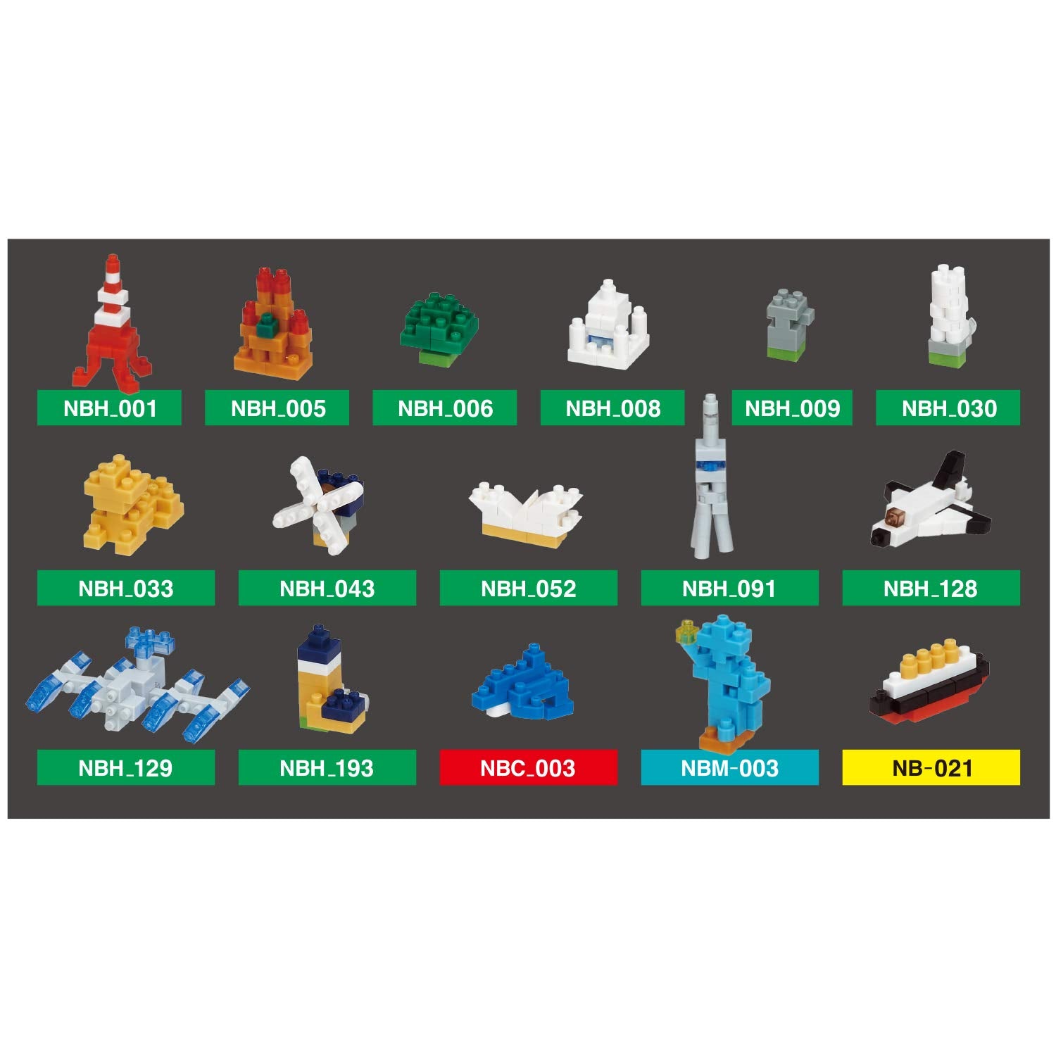 KAWADA Nbm-028 Nanoblock The World- Japan Figure Store - #1 Bring To You The Best Japanese Goods