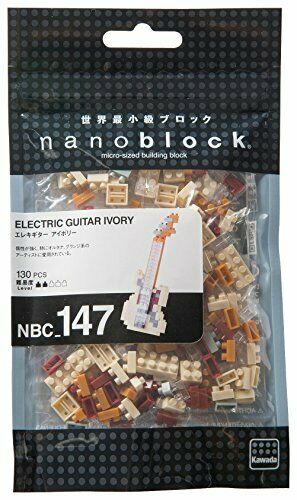 Nanoblock Electric Guitar Ivory Nbc_147- Japan Figure Store - #1 Bring To You The Best Japanese Goods