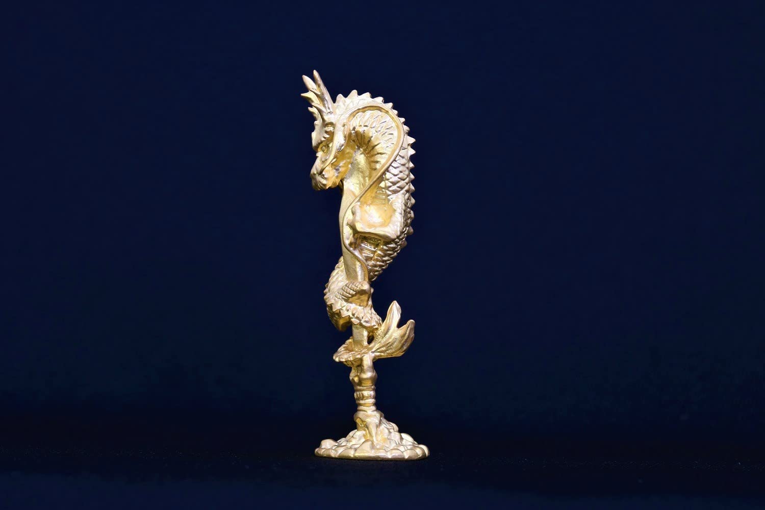 Kiyoshi Tsuda 24K Gold Plated Kurikara Ryuo by Japan Reimeisha Pure Silver- Japan Figure Store - #1 Bring To You The Best Japanese Goods