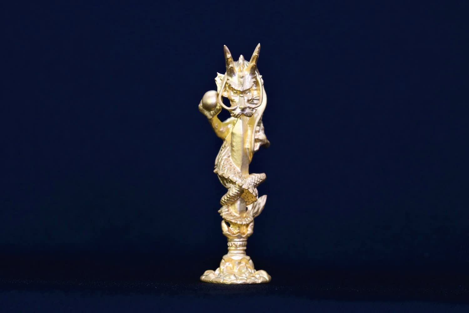 Kiyoshi Tsuda 24K Gold Plated Kurikara Ryuo by Japan Reimeisha Pure Silver- Japan Figure Store - #1 Bring To You The Best Japanese Goods