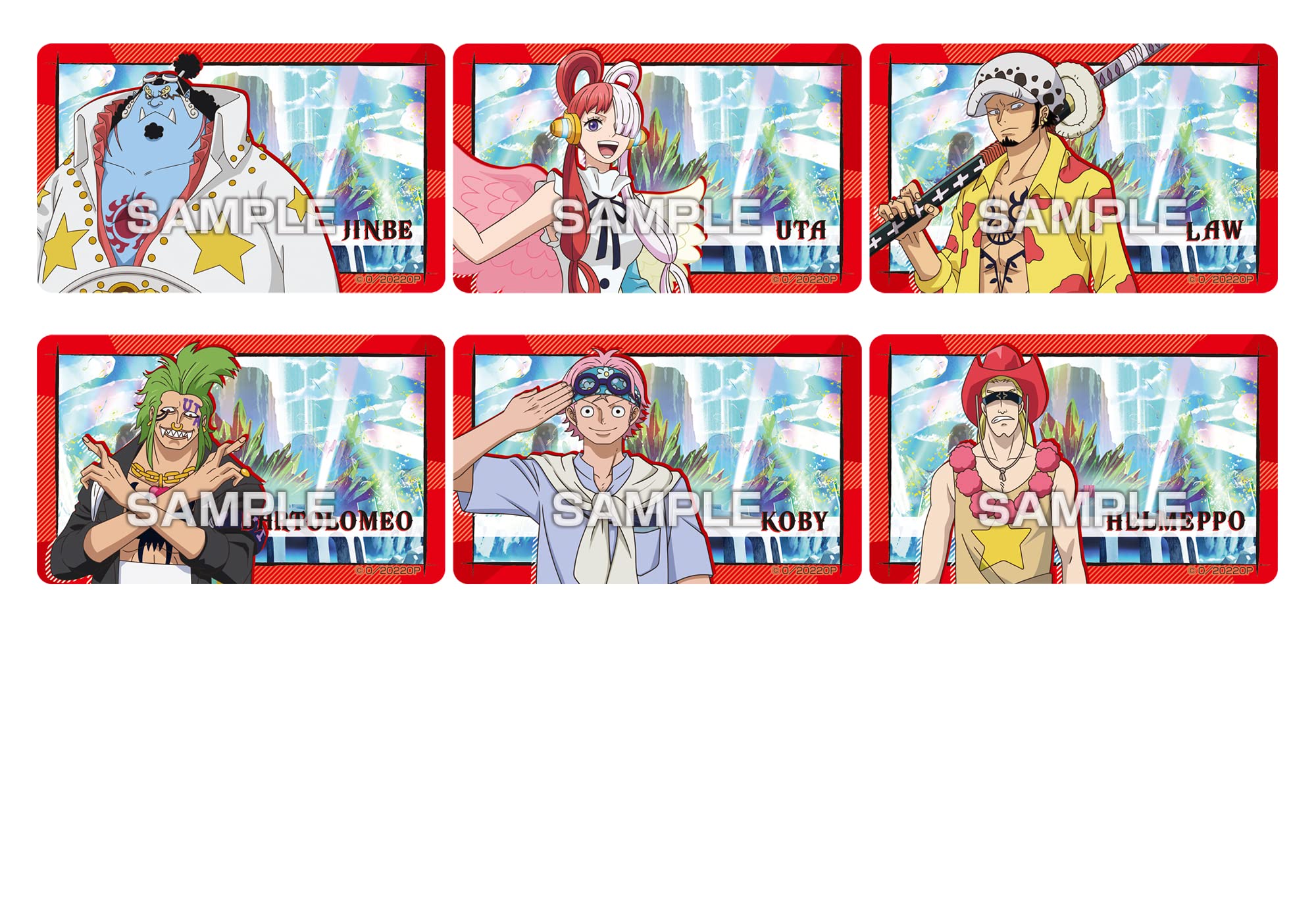 ENSKY One Piece Fil Red: Deco Sticker Collection 20Pcs Box- Japan Figure Store - #1 Bring To You The Best Japanese Goods