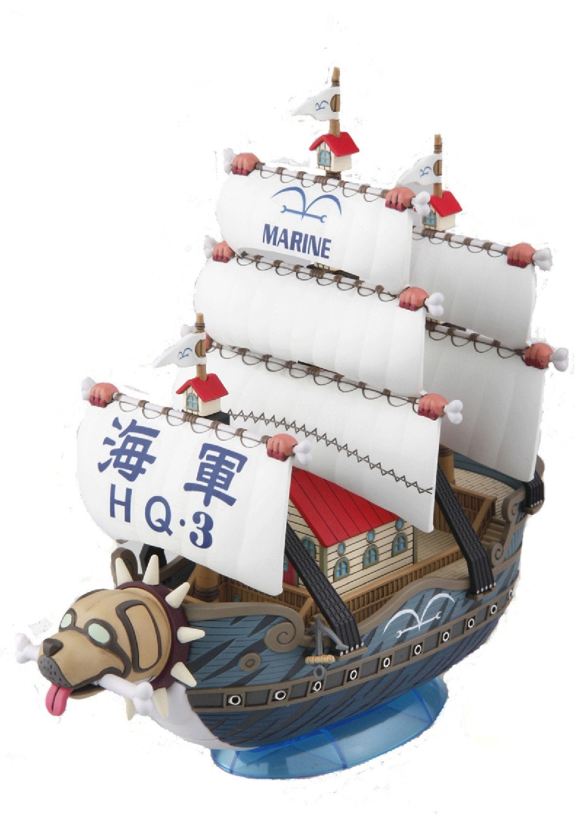 Bandai Spirits One Piece Grand Ship Collection Garp's Warship Color-Coded Plastic Model- Japan Figure Store - #1 Bring To You The Best Japanese Goods