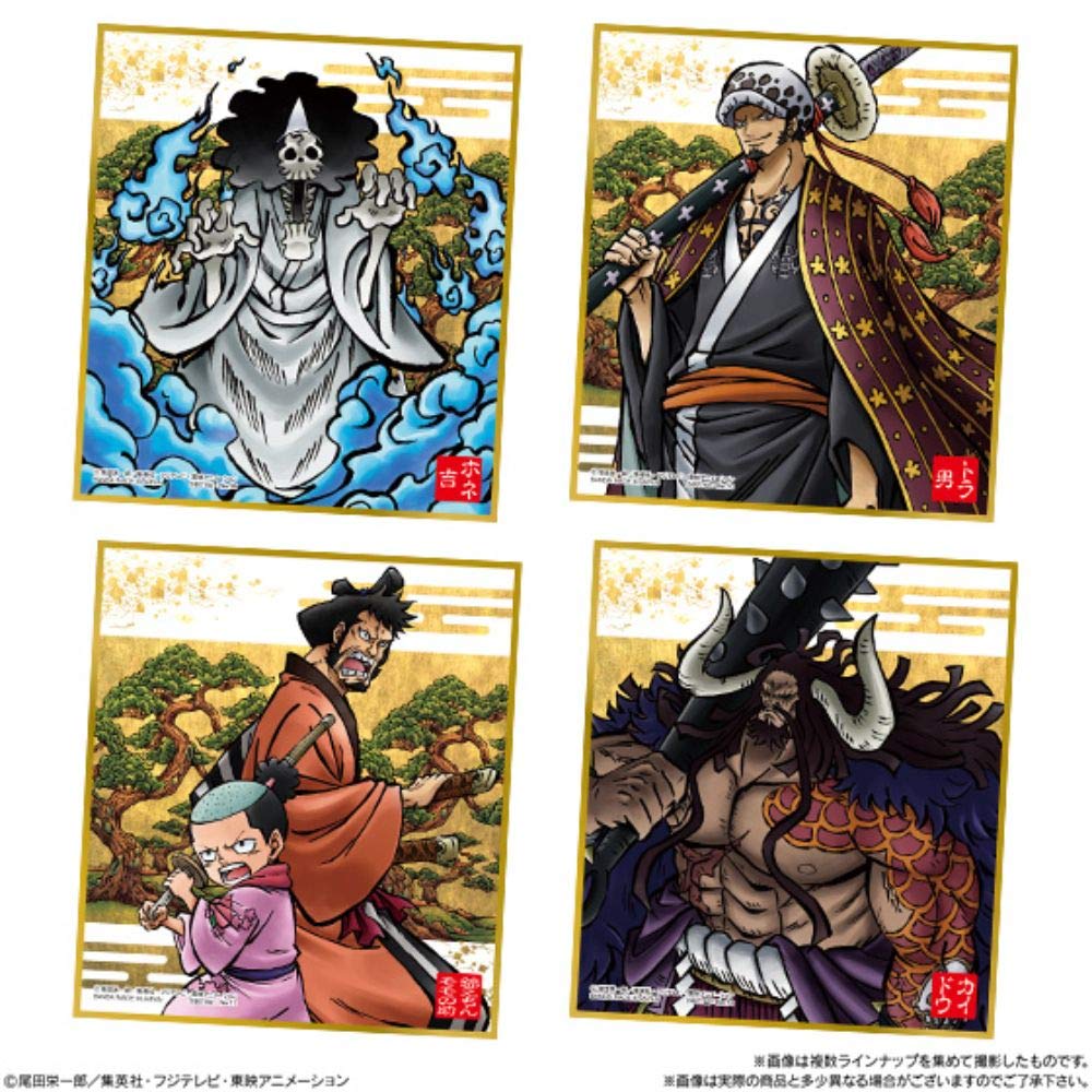 BANDAI CANDY - One Piece Shikishi Art -Wano Country- 10Pack Box - Candy Toy- Japan Figure Store - #1 Bring To You The Best Japanese Goods