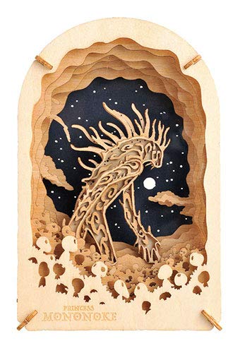 ENSKY Paper Theater Pt-Wl03 Wood Style Studio Ghibli Princess Mononoke Night Walker- Japan Figure Store - #1 Bring To You The Best Japanese Goods