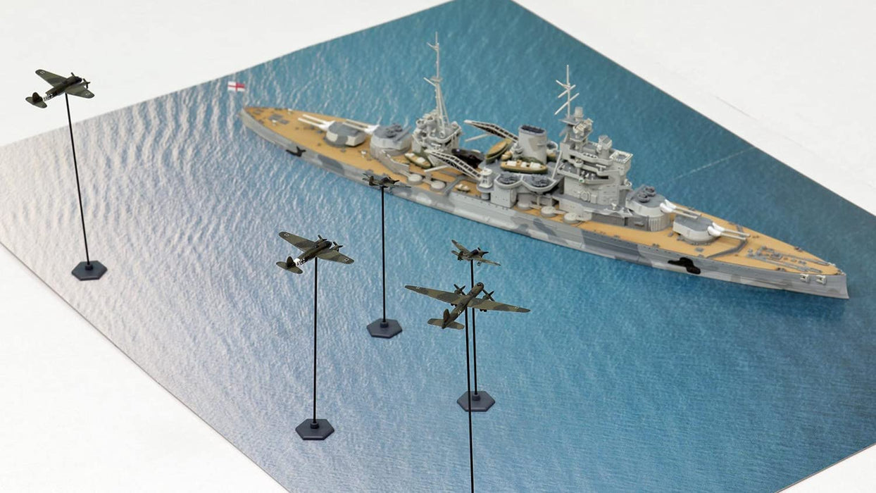 PIT-ROAD 1/700 Royal Navy Battleship Queen Elizabeth Vs German Air Force Plastic Model- Japan Figure Store - #1 Bring To You The Best Japanese Goods