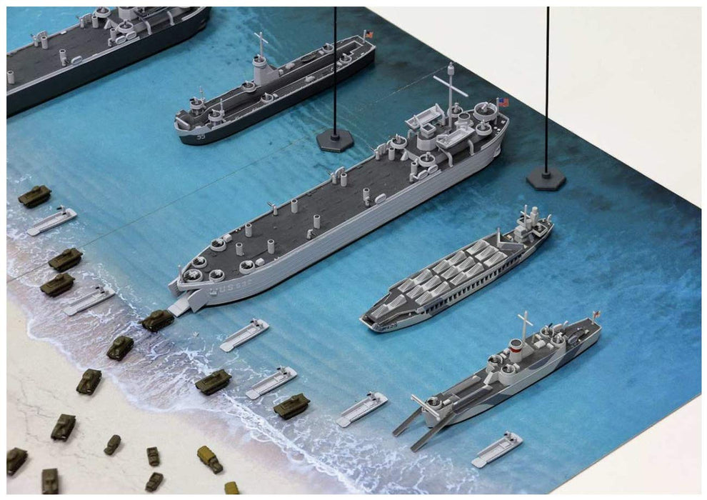 PIT-ROAD Sps07 Wwii Normandy Landing Operation D-Day Scene Paper Base 1/700 Scale- Japan Figure Store - #1 Bring To You The Best Japanese Goods
