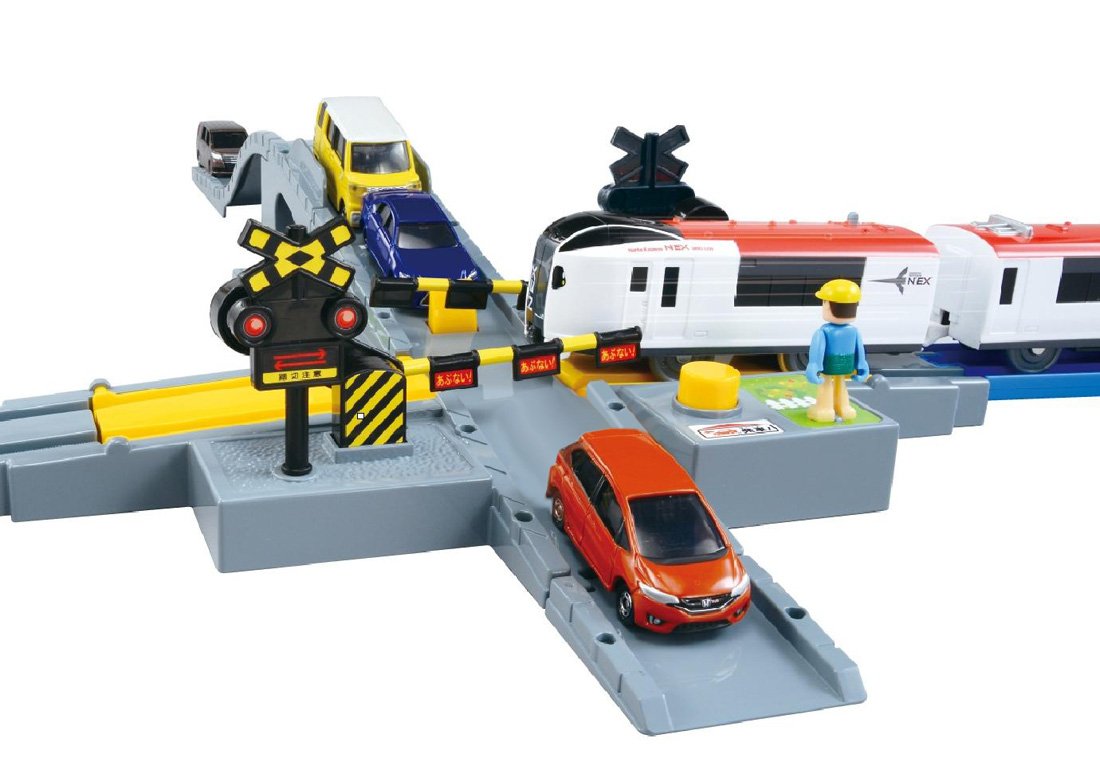 TAKARA TOMY Pla-Rail Plarail J-20 Tomica Railroad Crossing Single Track- Japan Figure Store - #1 Bring To You The Best Japanese Goods