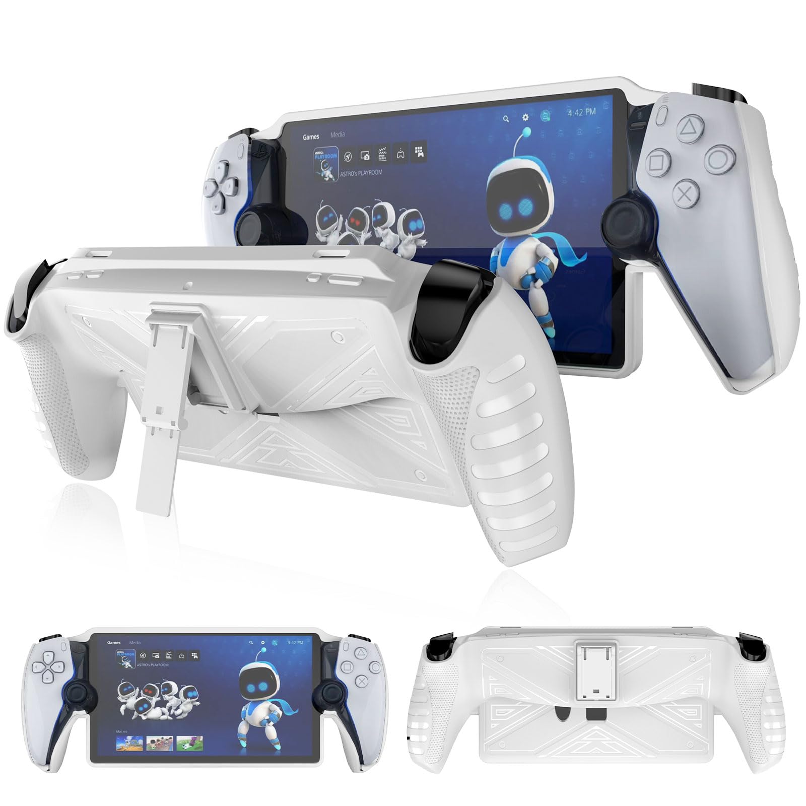 Singhai PS4 Protective Case w/TPU Stand: Transparent Lightweight Drop Prevention Abrasion Resistant Shockproof Waterproof Anti-Fingerprint- Japan Figure Store - #1 Bring To You The Best Japanese Goods