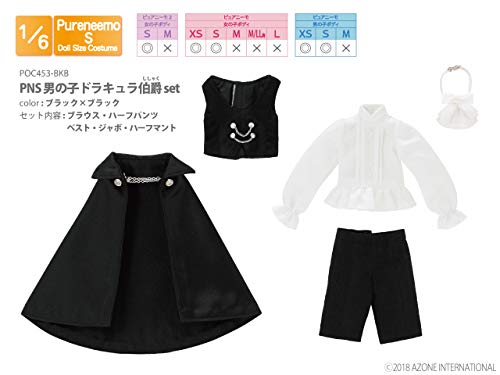 AZONE Poc453-Bkb 1/6 Pure Neemo S Boy Child Count Dracula Black X Black- Japan Figure Store - #1 Bring To You The Best Japanese Goods