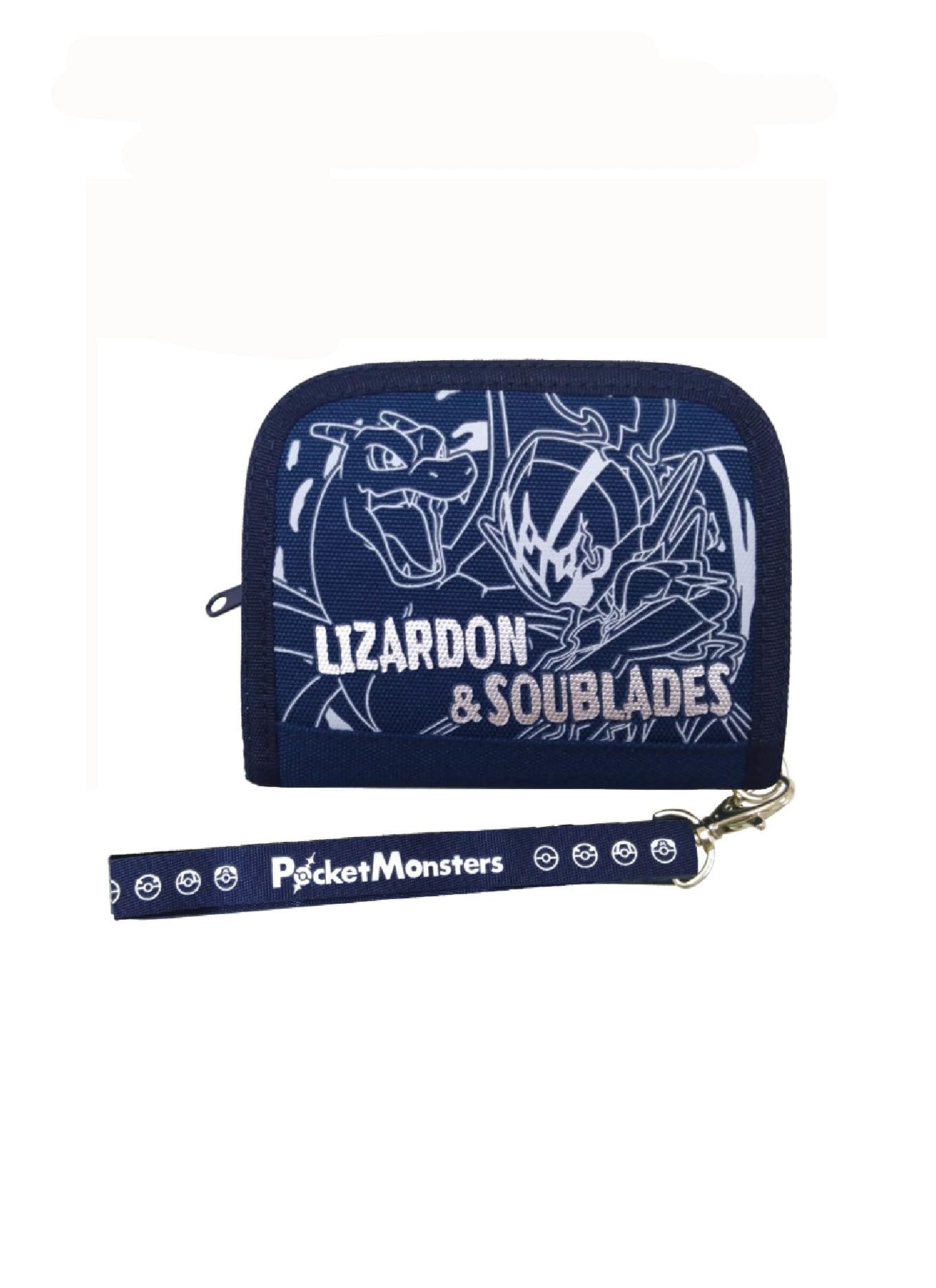 Sun Art Pokemon Charizard & Sawblaze Round Wallet Navy PM4192 Nvy- Japan Figure Store - #1 Bring To You The Best Japanese Goods