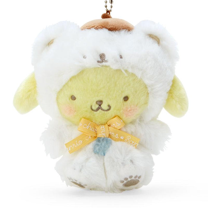 Sanrio Pompompurin Mascot Holder (Fluffy Snow Design)- Japan Figure Store - #1 Bring To You The Best Japanese Goods