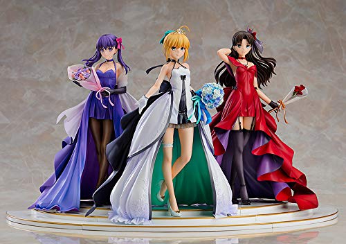 Fate/Stay Night ~15Th Celebration Project~ Saber Rin Tohsaka Sakura Matou ~15Th Celebration Dress Ver.~ Premium Box 1/7 Scale Abs&Amp;Pvc Painted- Japan Figure Store - #1 Bring To You The Best Japanese Goods
