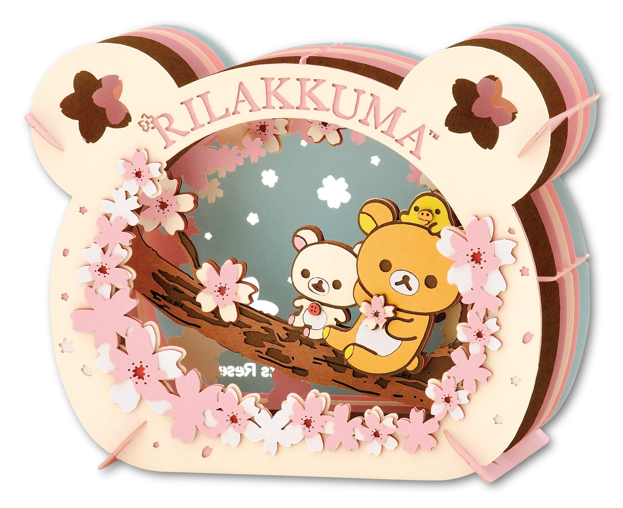 ENSKY Paper Theater Pt-119 Rilakkuma Cherry Blossom- Japan Figure Store - #1 Bring To You The Best Japanese Goods