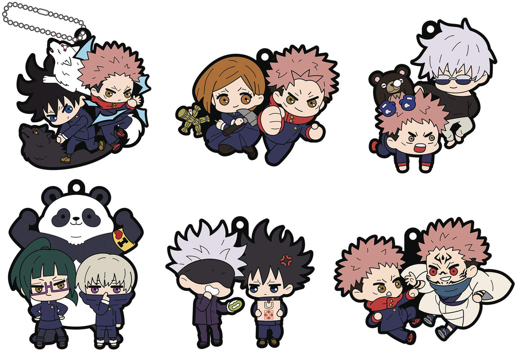 MEGAHOUSE Rubber Mascot Buddy Colle Jujutsu Kaisen Vol.1 6Pack Box- Japan Figure Store - #1 Bring To You The Best Japanese Goods