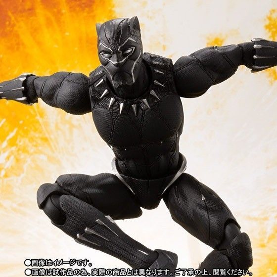 S.h.figuarts Avengers Infinity War Black Panther Action Figure Bandai- Japan Figure Store - #1 Bring To You The Best Japanese Goods