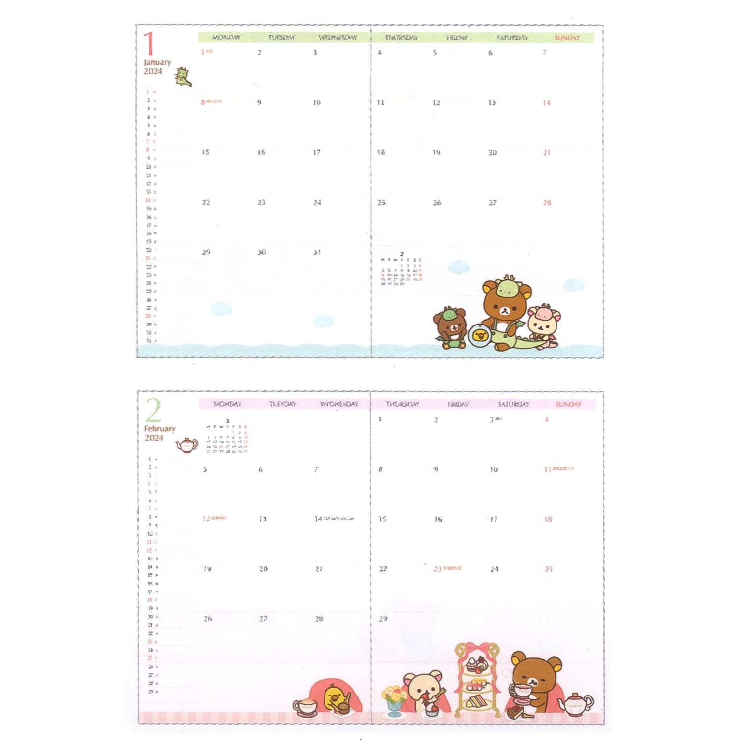 San-X Rilakkuma Notebook B6 Me67203- Japan Figure Store - #1 Bring To You The Best Japanese Goods