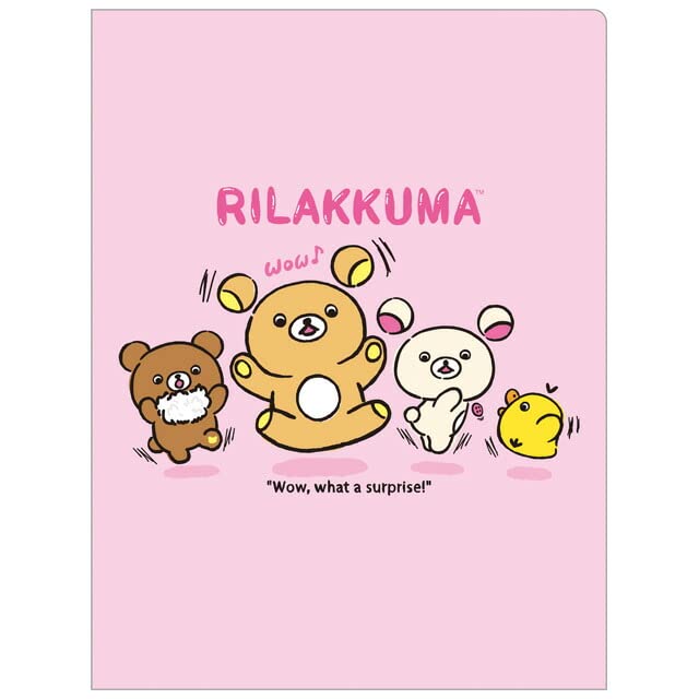 San-X Rilakkuma 10-Pocket Clear Document Holder- Japan Figure Store - #1 Bring To You The Best Japanese Goods