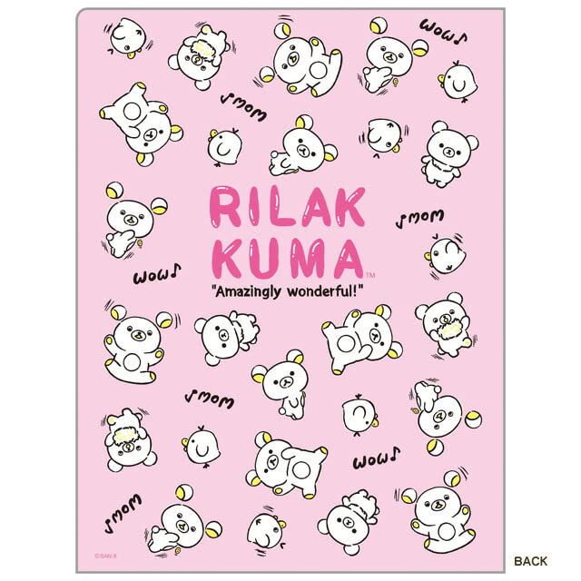 San-X Rilakkuma 10-Pocket Clear Document Holder- Japan Figure Store - #1 Bring To You The Best Japanese Goods