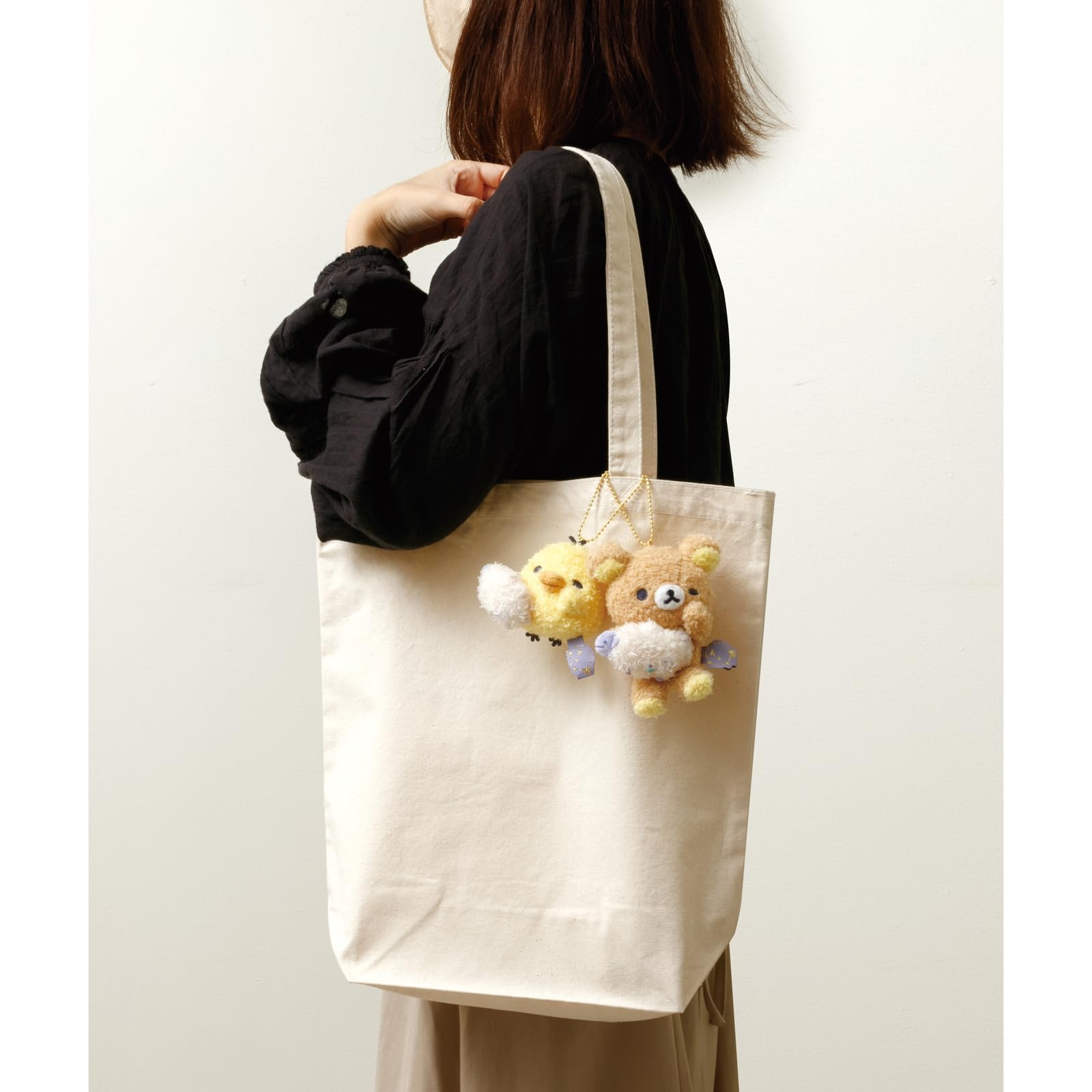 San-X Rilakkuma Hanging Stuffed Toy Lila MO14301 – Soft Plush Plaything- Japan Figure Store - #1 Bring To You The Best Japanese Goods