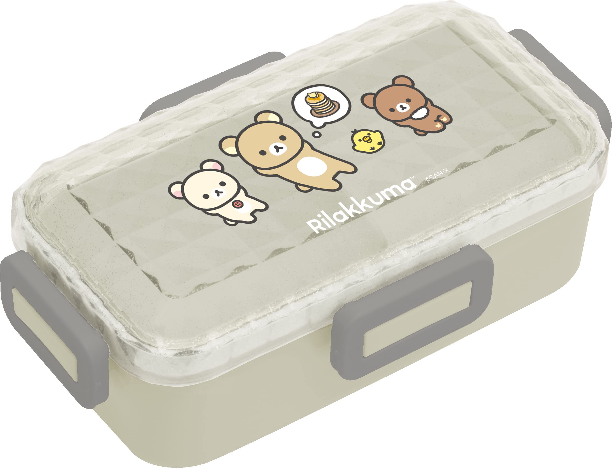 San-X Rilakkuma 4-Piece Diamond Cut Fluffy Lunch Box Set- Japan Figure Store - #1 Bring To You The Best Japanese Goods