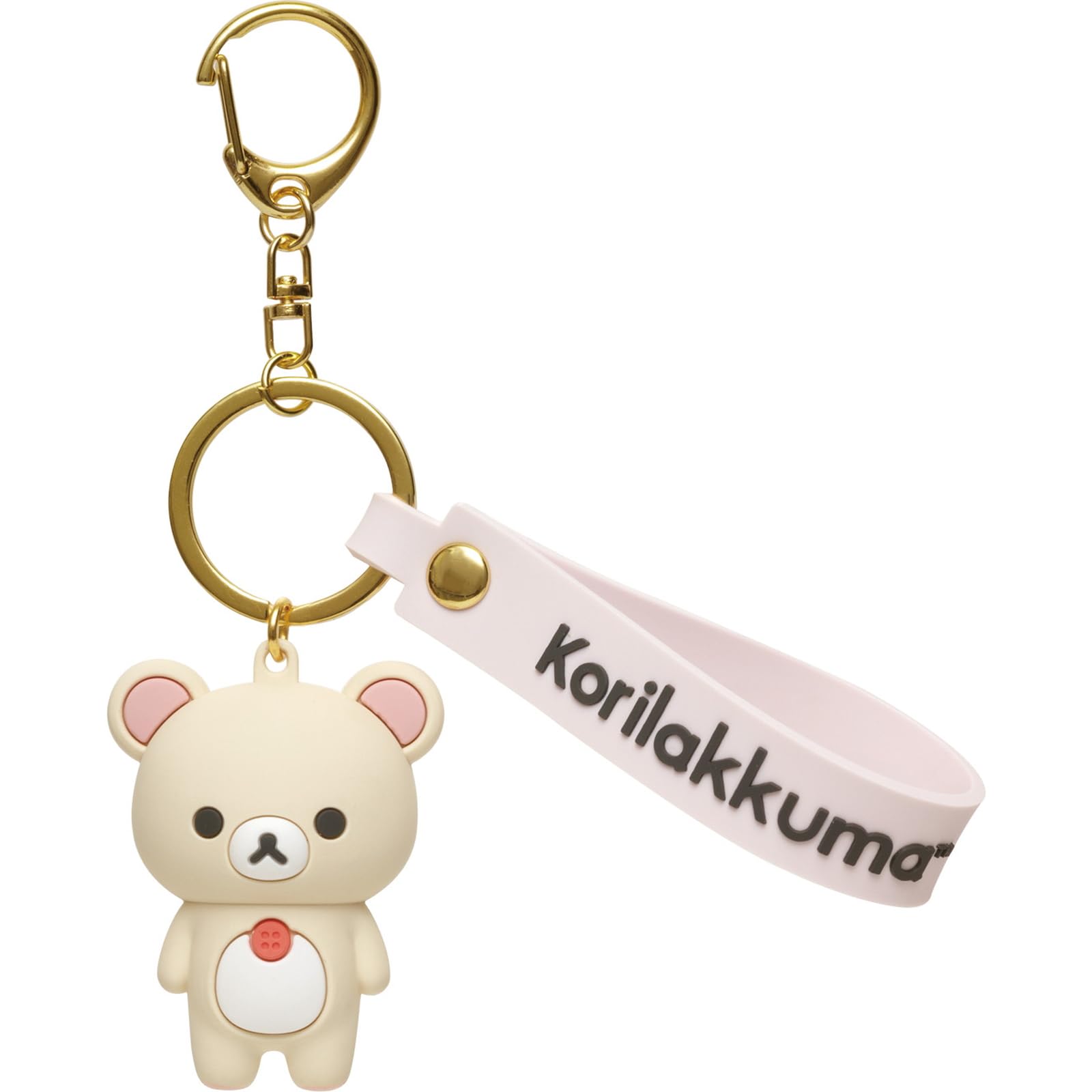 San-X Korilakkuma Rilakkuma Mascot Keychain 154x42x30mm Size- Japan Figure Store - #1 Bring To You The Best Japanese Goods