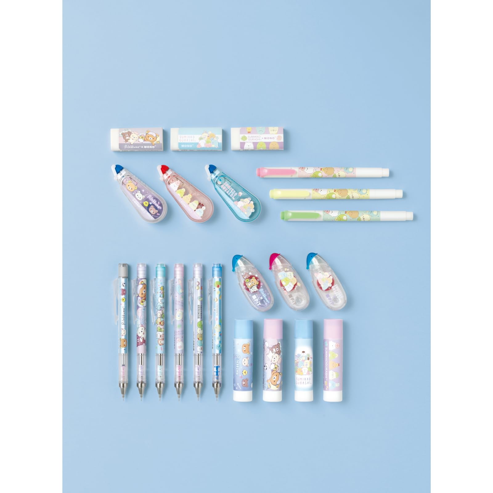 San-X Rilakkuma Sharp Stripe Monograph Pen Slim 147x16x16mm Size- Japan Figure Store - #1 Bring To You The Best Japanese Goods